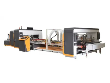 ماكينة طي ولصق وتدبيس الكرتون الآلية Automatic Folder Gluer Stitcher