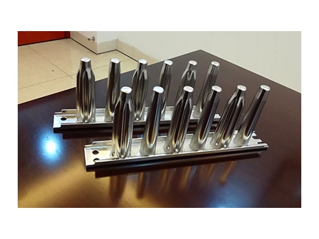 قالب صناعة آيسكريم شكل قمع مخروطي/ إنتاج مصاصات الثلج والبوظة Vitaline 6 Lane Ice Cream Machine Stainless Steel Popsicle Mold-2