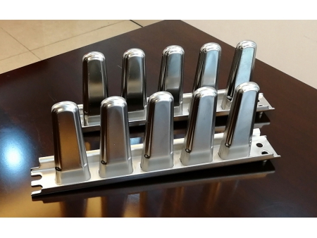 قالب خطي ستانلس ستيل لصناعة آيس كريم ستيك ومثلجات البوظة والعصائر Vitaline 5 Lane Ice Cream Machine Stainless Steel Popsicle Mold