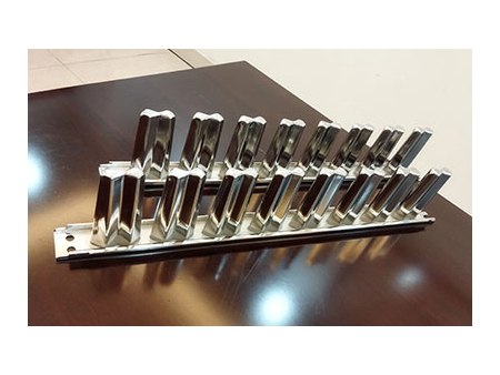 قالب آيسكريم ستيك من ستانلس ستيل/ إنتاج بوظة ومثلجات/ آيسكريم أبو عود Vitaline 8 Lane Stick Ice Cream Line Stainless Steel Popsicle Mold-4