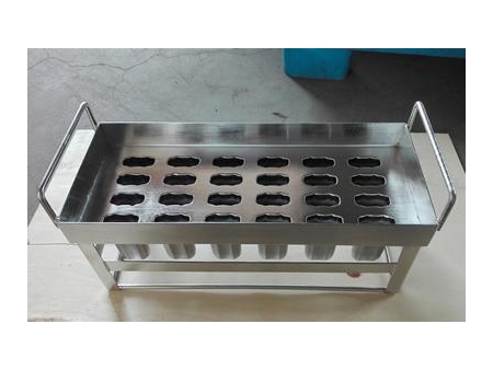 قالب صناعة الآيسكريم ستيك اليدوي/ إنتاج البوظة أبو عود/ آيس كريم بالعود 4×6 Manual Frozen Ice Cream Equipment Stainless Steel Popsicle Mold