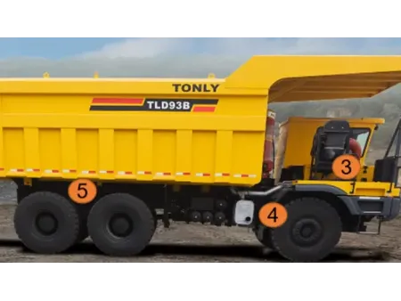 شاحنات نقل الأتربة / معدات مقالع شاحنات قلابة ديزل للطرق الوعرة بحمولة 40 إلى 70 طن Diesel Off-Road Dump Truck