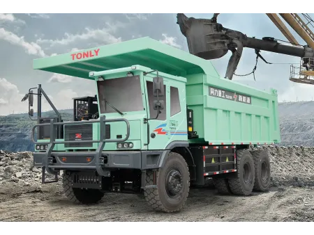 شاحنات نقل الأتربة / معدات مقالع شاحنات قلابة كهربائية للطرق الوعرة (شحن سريع) All-Electric Off-Road Dump Truck