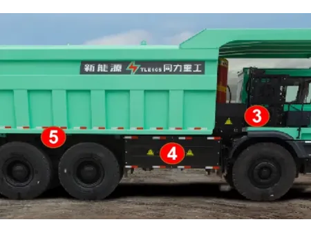شاحنات نقل الأتربة / معدات مقالع شاحنات قلابة كهربائية للطرق الوعرة (شحن سريع) All-Electric Off-Road Dump Truck