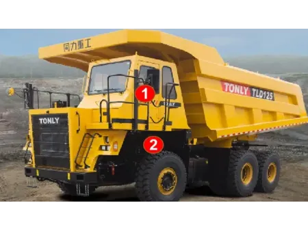 شاحنات نقل الأتربة / معدات تعدين شاحنات قلابة ديزل للمحاجر Diesel Mining Dump Truck