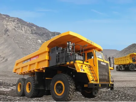 شاحنات نقل الأتربة / معدات تعدين شاحنات قلابة كهربائية للمحاجر Electric Mining Dump Truck