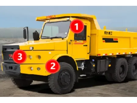 شاحنات التعدين تحت الأرض شاحنات قلابة للمناجم تحت الأرض (نظام المكابح الهوائية) Air Brake Underground Dump Truck