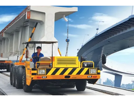 شاحنة عملاقة لنقل الجسور ذات العوارض (تُستخدم في أعمال تشييد الجسور والكباري) Off-Road Bridge Beam Transport Truck