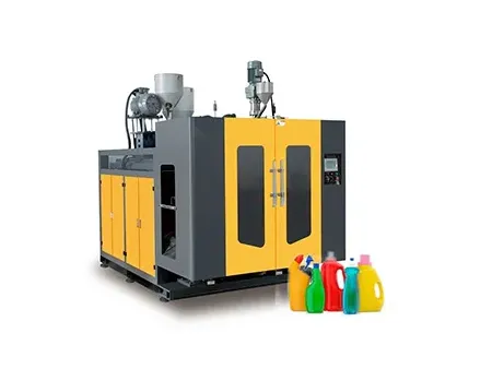 ماكينة قولبة النفخ بطريقة البثق لعبوات ذات حجم من 1 إلى 12 لتر 1-12L Container Extrusion Blow Moulding Machine