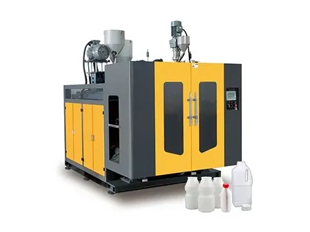 ماكينة قولبة النفخ بطريقة البثق لعبوات ذات حجم من 1 إلى 12 لتر 1-12L Container Extrusion Blow Moulding Machine