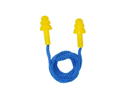 سدادة أذن طبية ثلاث طبقات مع حبل، سلسلة EC-2001C