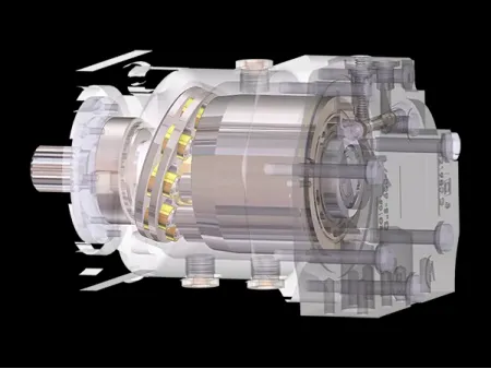 محرك مكبس محوري ذو دائرة مغلقة، فئة LMF Closed Circuit Axial Piston Motor