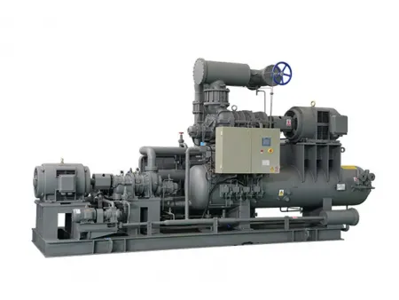 ضاغط تبريد مثبت على منصة انزلاقية (كباسات حلزونية المفتوحة) Open-Type Skid-Mounted Separate Two-Stage Screw Compressor Unit