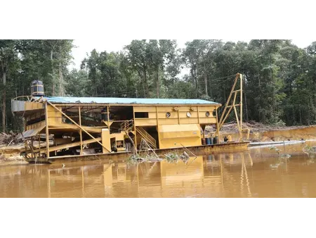 كراكة ماصة طاردة للتعدين تحت الماء (آلة تكريك لأعمال التعدين تحت الماء مع رأس قاطع ونظام شفط) Cutter Suction Mining Dredger