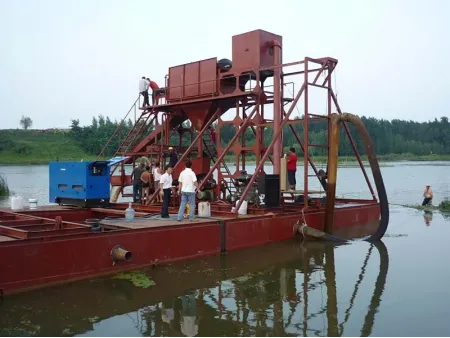 آلة تجريف بمضخة شفط نفاثة للتعدين (لأعمال التعدين تحت المسطحات المائية) Jet Suction Mining Dredger