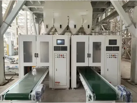 نظام شفط ووضع الأكياس الفارغة في فتحة التعبئة بشكل أوتوماتيكي  Automatic Valve Bag Placer