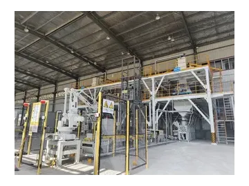 منصة روبوتية آلية لنقل ومناولة الأكياس  Robotic Bag Palletizer