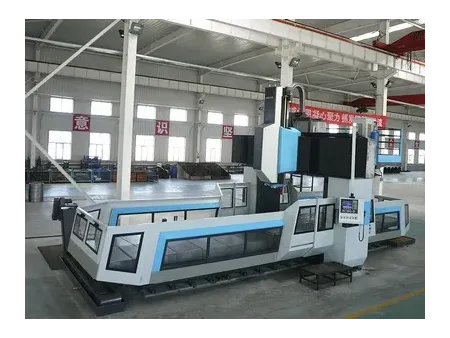 ماكينة حفر وتفريز CNC جسرية، هيكل جسري ثابت وطاولة متحركة