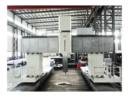 ماكينة حفر وتفريز CNC جسرية، هيكل جسري متحرك وطاولة ثابتة