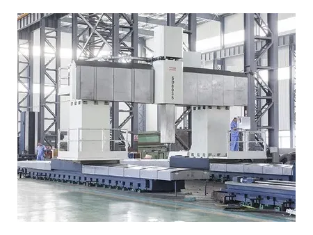 ماكينة حفر وتفريز CNC جسرية، هيكل جسري متحرك وطاولة ثابتة