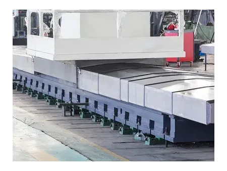 ماكينة حفر وتفريز CNC جسرية، هيكل جسري متحرك وطاولة ثابتة