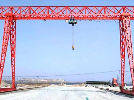 رافعة قنطرية ذات جسر علوي Truss Gantry Crane