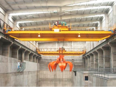 رافعة جسرية ذات جرافة Bridge Crane with Grab Bucket