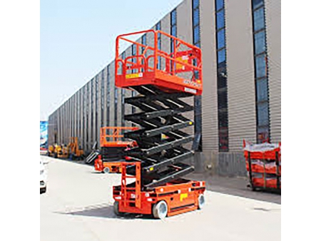 رافعة مقصية (منصة عمل جوية) Scissor Lift, Aerial Work Platform