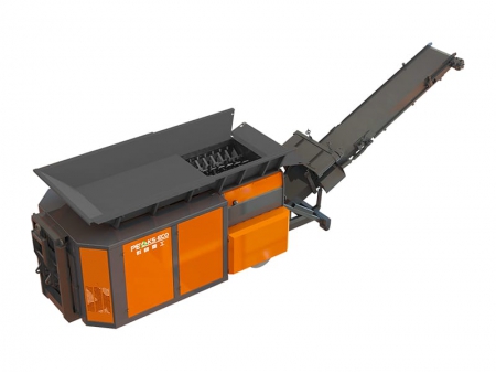 فرامة ثنائية المحور متنقلة Mobile Double-Shaft Shredder