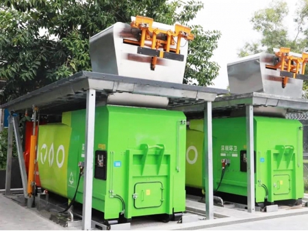 مكبس نفايات ذكي تحت الأرض Smart Underground Waste Compactor