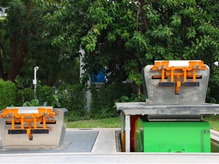 مكبس نفايات ذكي تحت الأرض Smart Underground Waste Compactor