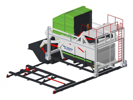 محطة كبس النفايات ذات آلية رفع  High-Lift Garbage Compression Station