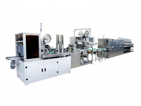 خط إنتاج مناديل مبللة (مع حدة الطي والترطيب والتكديس والتغليف)، سلسلة Fully Automatic Wet Wipes وحدة الطي Converting Machine
