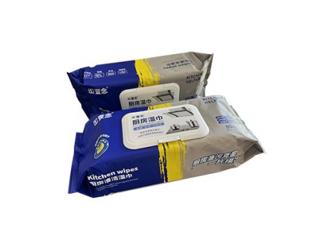 خط إنتاج مناديل مبللة (مع حدة الطي والترطيب والتكديس والتغليف)، سلسلة Fully Automatic Wet Wipes Folding Converting Machine