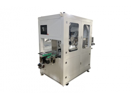 ماكينة وضع غطاء علب مناديل مبللة بدقة عالية، سلسلة Fully Automatic Robotic Lid Applicator Machine for Wet Wipes
