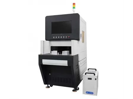 ماكينة القطع بالفايبر ليزر للزجاج، ماكينة قطع زجاج بألياف الليزر Fiber Laser Cutting Machine for Glass