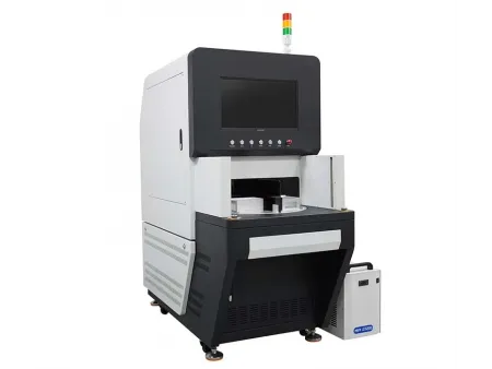 ماكينة القطع بالفايبر ليزر للزجاج، ماكينة قطع زجاج بألياف الليزر Fiber Laser Cutting Machine for Glass