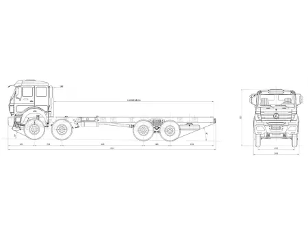 شاحنة صهريج نقل الوقود  8×4