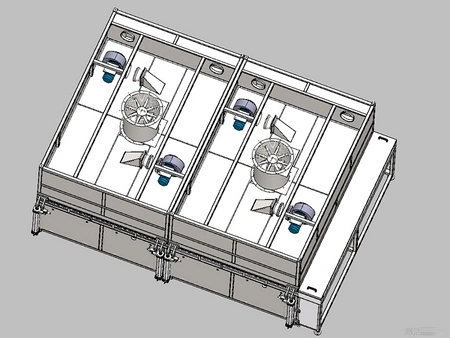 نفق تجفيف الزجاج بالهواء  Air Cooler