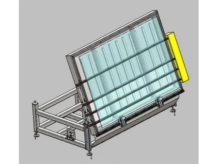 ناقل إمالة لفحص ألواح الزجاج  Tilt Inspection Conveyor