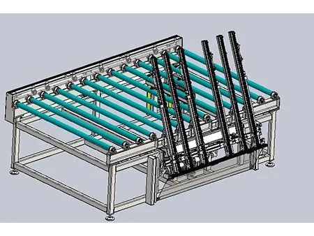 ناقل إمالة لتفريغ ألواح الزجاج  Tilt Unloading Conveyor