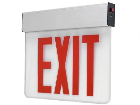 JELEX   لوحة مخرج طوارئ LED بإضاءة جانبية (ت تحتوي على 12 لمبة/ دايود LED باللونين الأحمر والأخضر)