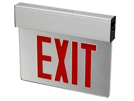 JELEX   لوحة مخرج طوارئ LED بإضاءة جانبية (ت تحتوي على 12 لمبة/ دايود LED باللونين الأحمر والأخضر)