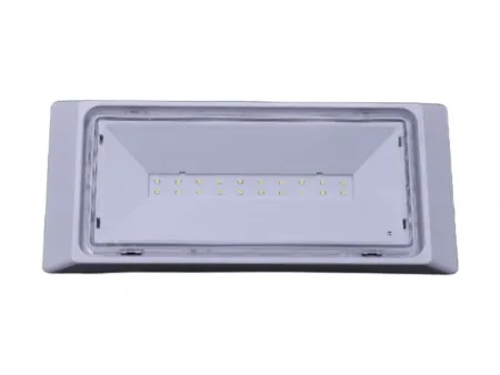 LE518   لوحة خروج طوارئ LED مضادة للماء – تصميم بـ 20 عدسة إضاءة نوع SMD2835 مع ملصق سهم الإتجاه