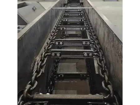 ناقل بالسلاسل الكاشطة (لنقل المواد داخل قناة مستطيلة مغلقة) Scraper Conveyor