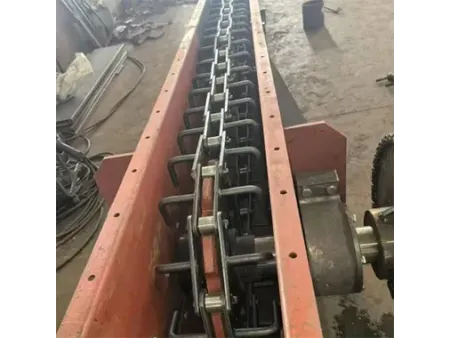 ناقل بالسلاسل الكاشطة (لنقل المواد داخل قناة مستطيلة مغلقة) Scraper Conveyor