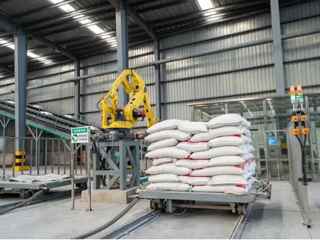 نظام التكديس الأوتوماتيكي - كفاءة ودقّة في ترتيب الأكياس على الباليت Automatic Palletizer (Palletizing Robot)