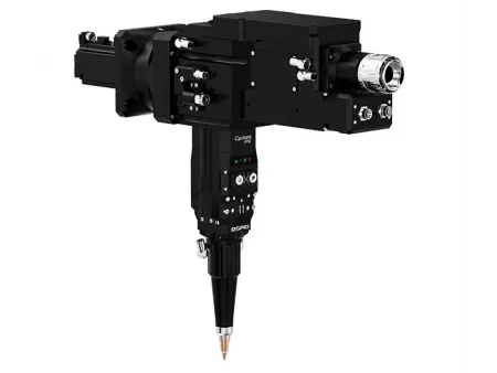 رأس قطع فايبر ليزر بقدرة 15 كيلوواط للحواف المائلة (زاوية قائمة بنظام بندول رقاص، تركيز تلقائي) 15kW Fiber Laser Bevel Cutting Head (Single Pendulum Right Angle, Auto Focus)