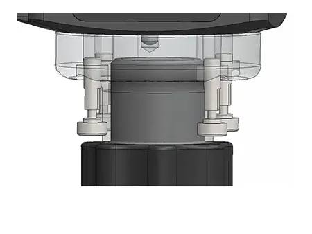 رأس لحام ليزر متأرجح مزدوج المحور بقدرة 8 كيلوواط، (مع جهاز نفث هواء (Air Knife) لإزالة الدخان والرذاذ من منطقة اللحام) 8KW Dual-Axis Wobble Laser Welding Head (with Air-Knife)