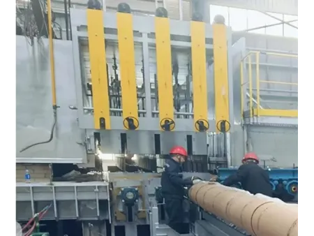 حجرة النقل المغلق مع رولر رفع الزجاج (نقل الزجاج إلى نفق التلدين) Dross Box (with Lift-Out Roller)